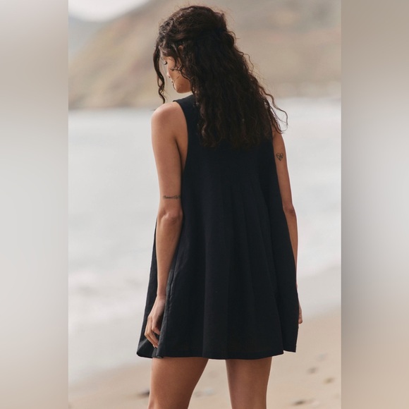 Free People Cielo Cotton Linen Tunic in Black size Small NWT - Picture 4 of 10